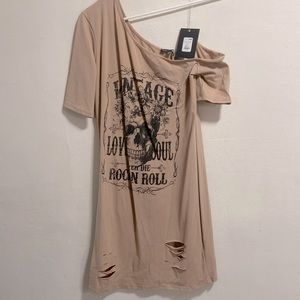 2 for $10 cute off the shoulder dress